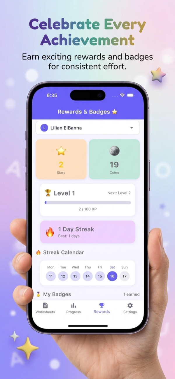 Rewards screen